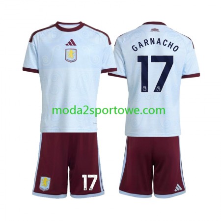 Koszulka Aston Villa Alejandro Garnacho 17 Dziecięcy Trzeci Stroje Piłkarskie 2026/27 Krótki Rękaw